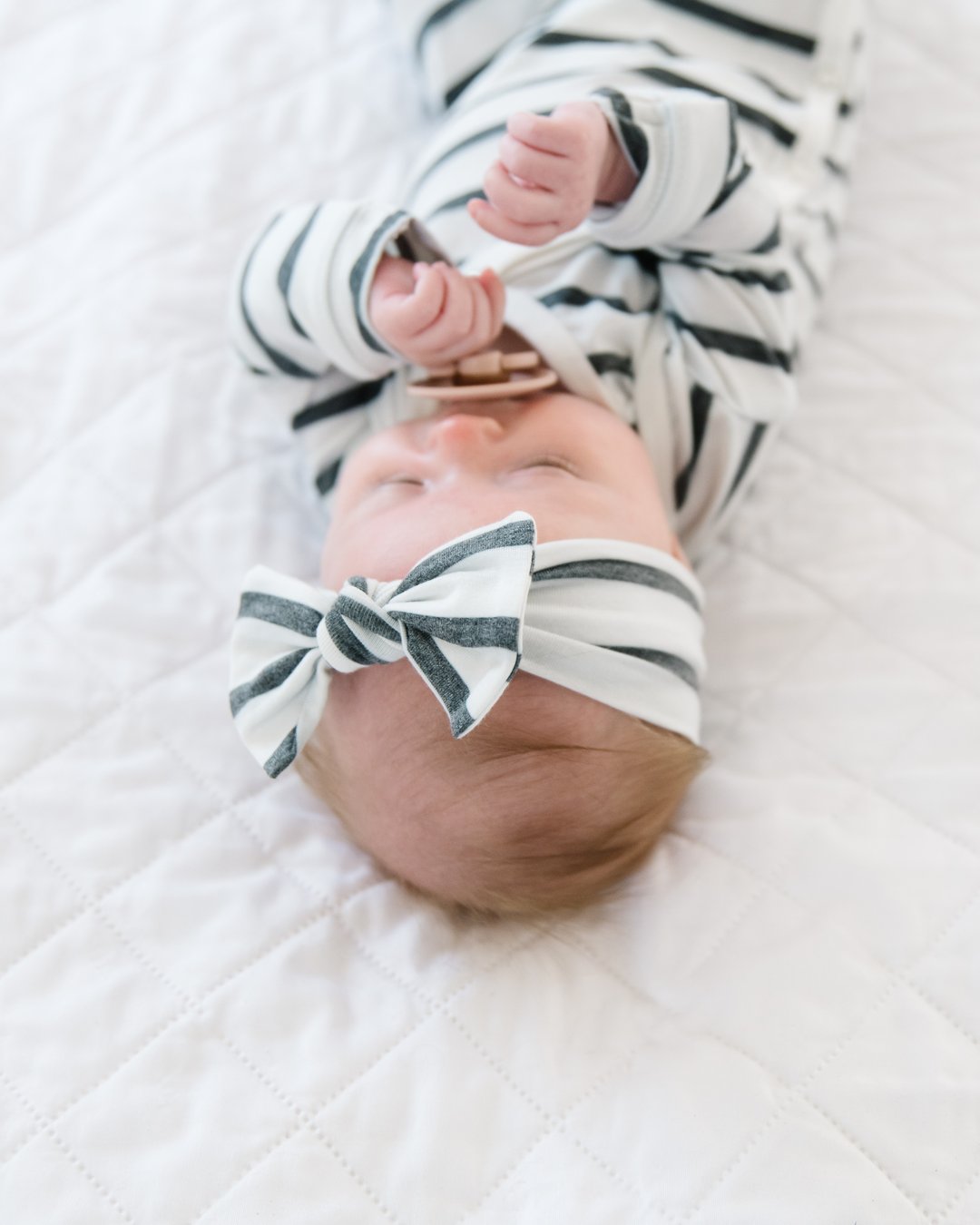 City Newborn Knotted Gown