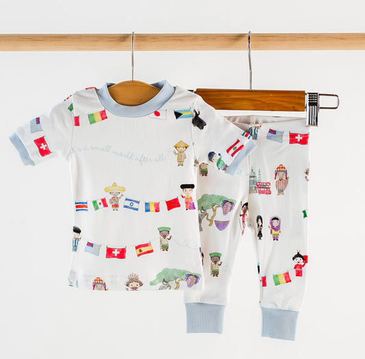It's a small world Organic Cotton Pajama Set