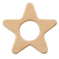 Star Heirloom Wood Teether