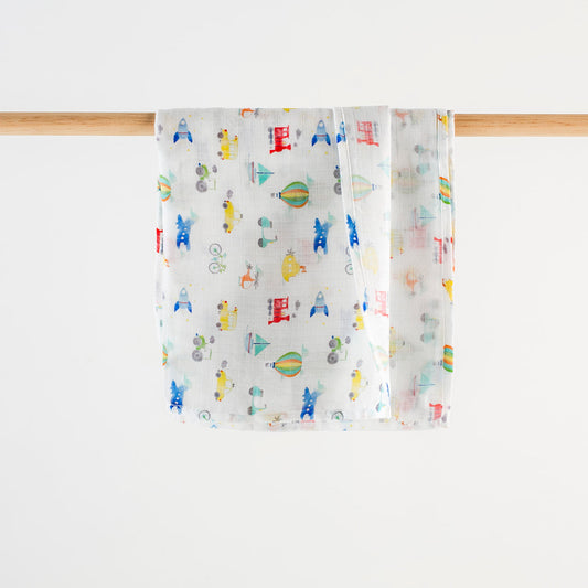 On the Go Organic Muslin Blanket