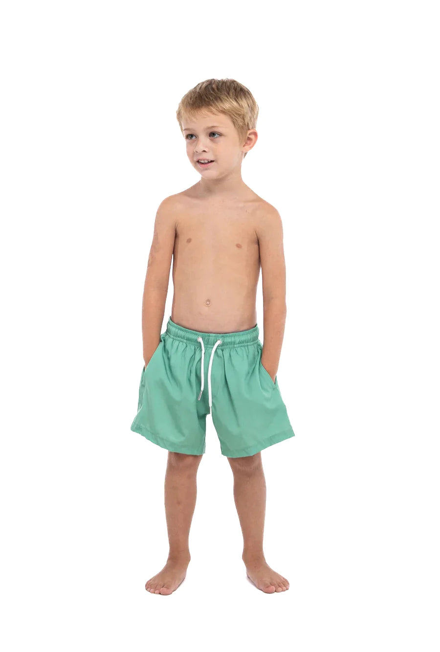 Green to Crocodile Swim Trunks