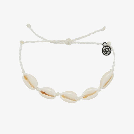 White Knotted Cowries Bracelet