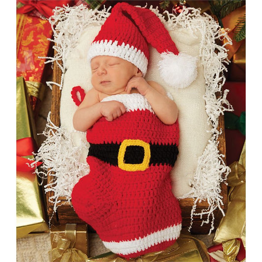 Santa Stocking & Hat Set