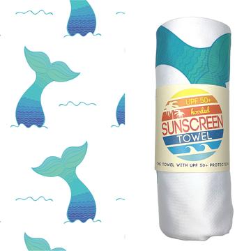 UPF 50+ Sunscreen Towel w/Hood