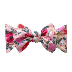 Printed Knot Baby Bling Bow