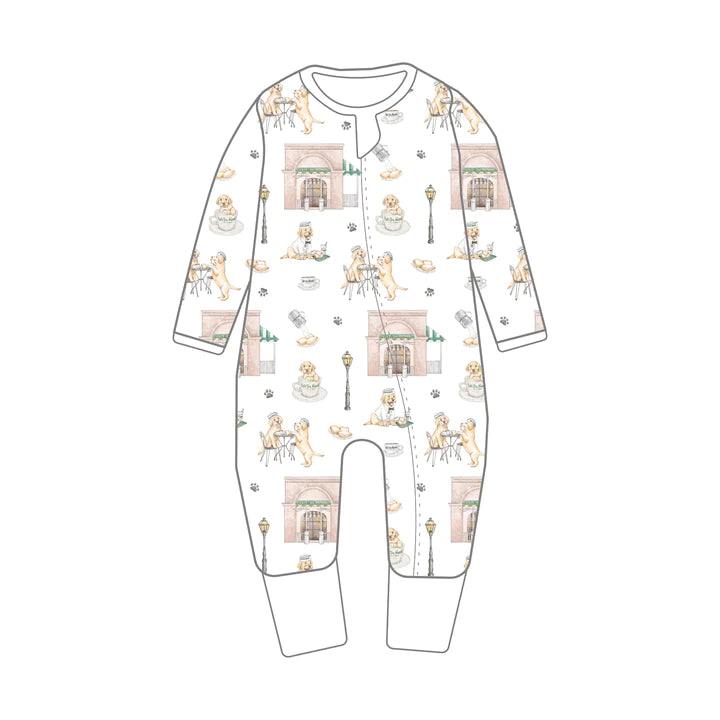 Paws for Beignets Zip PJs