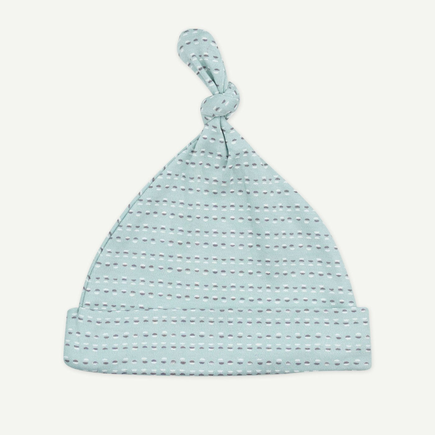 Ice Blue Geo Natural Gown & Hat