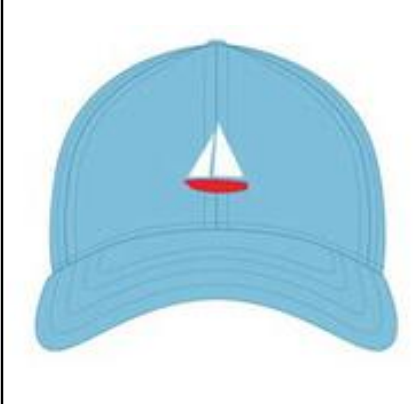 Sailboat Faded Chambray Hat
