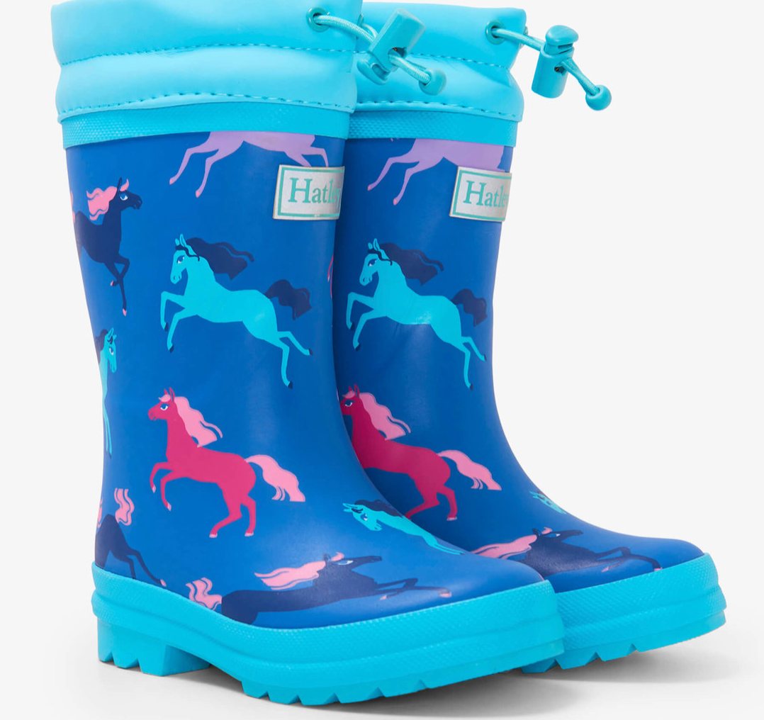 Sherpa Prancing Horse Rain Boots