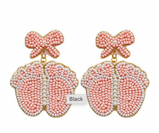Baby Foot Beaded Earrings
