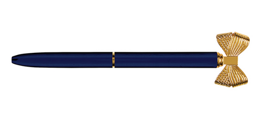 Navy Bow Pen