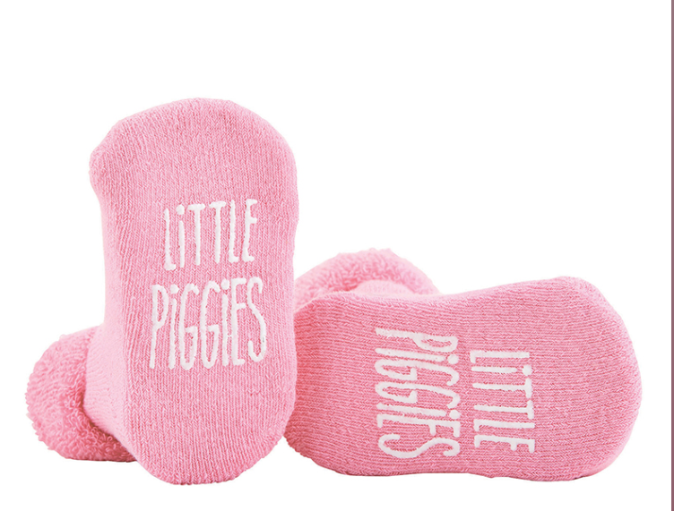 Little Piggies Pink Socks