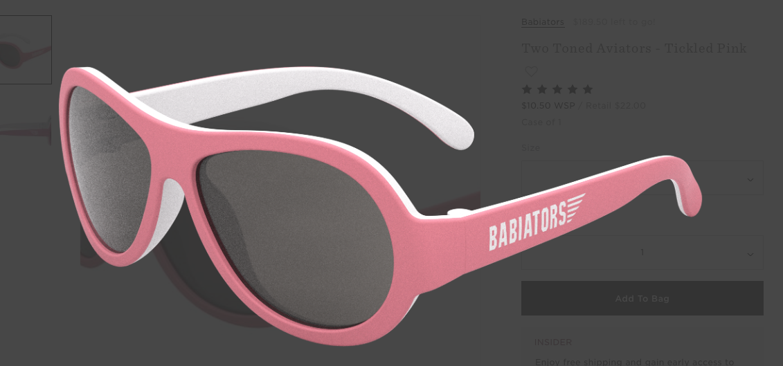Tickled Pink Two Tone Aviator