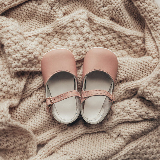 Pink Alice Crib Shoes