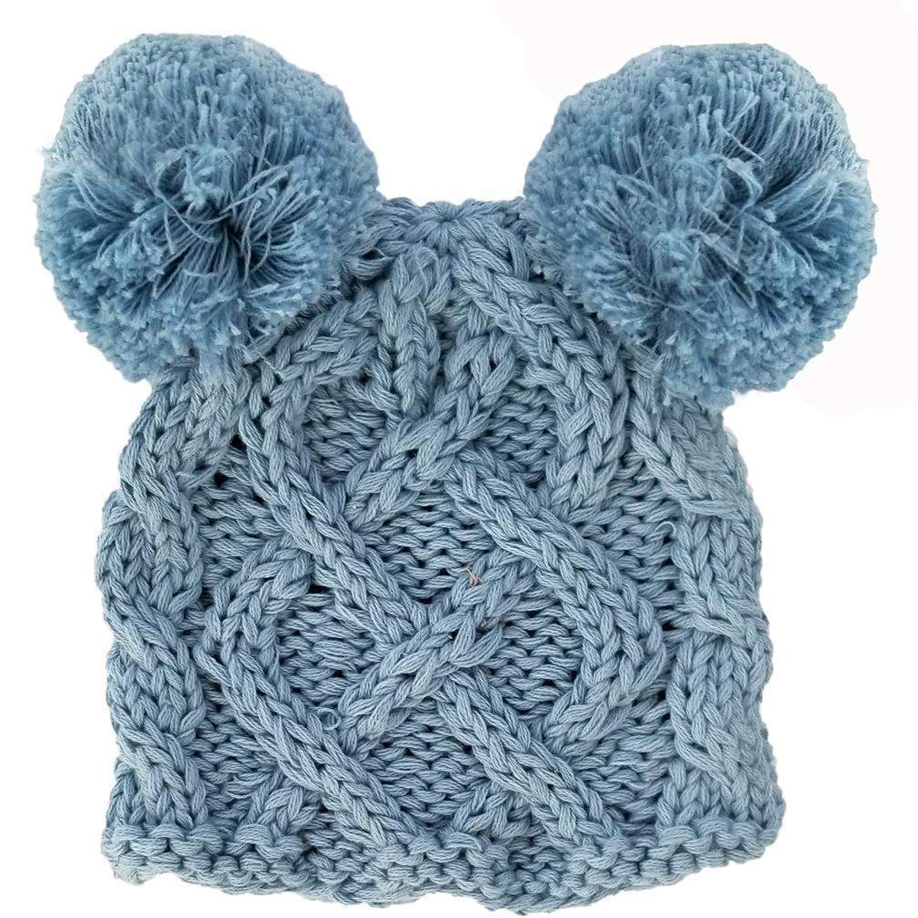 Aran Chambray Cable Knot Beanie