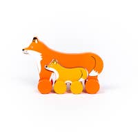 Big & Little Fox Push Toy
