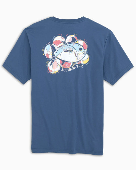 Seven Seas Blue SS Beach Ball s Tee