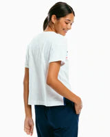 White Erin Sun Farer Boxy Tee