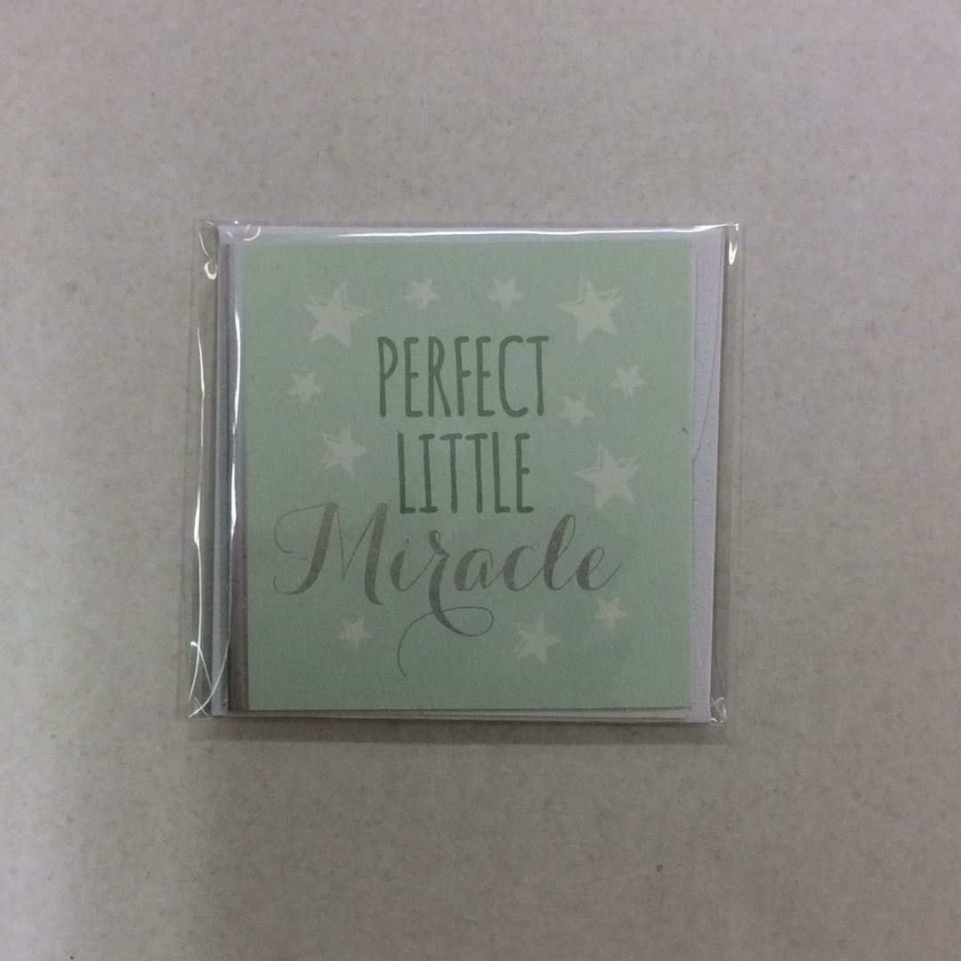 Perfect Little Miracle Gift Enclosure Card