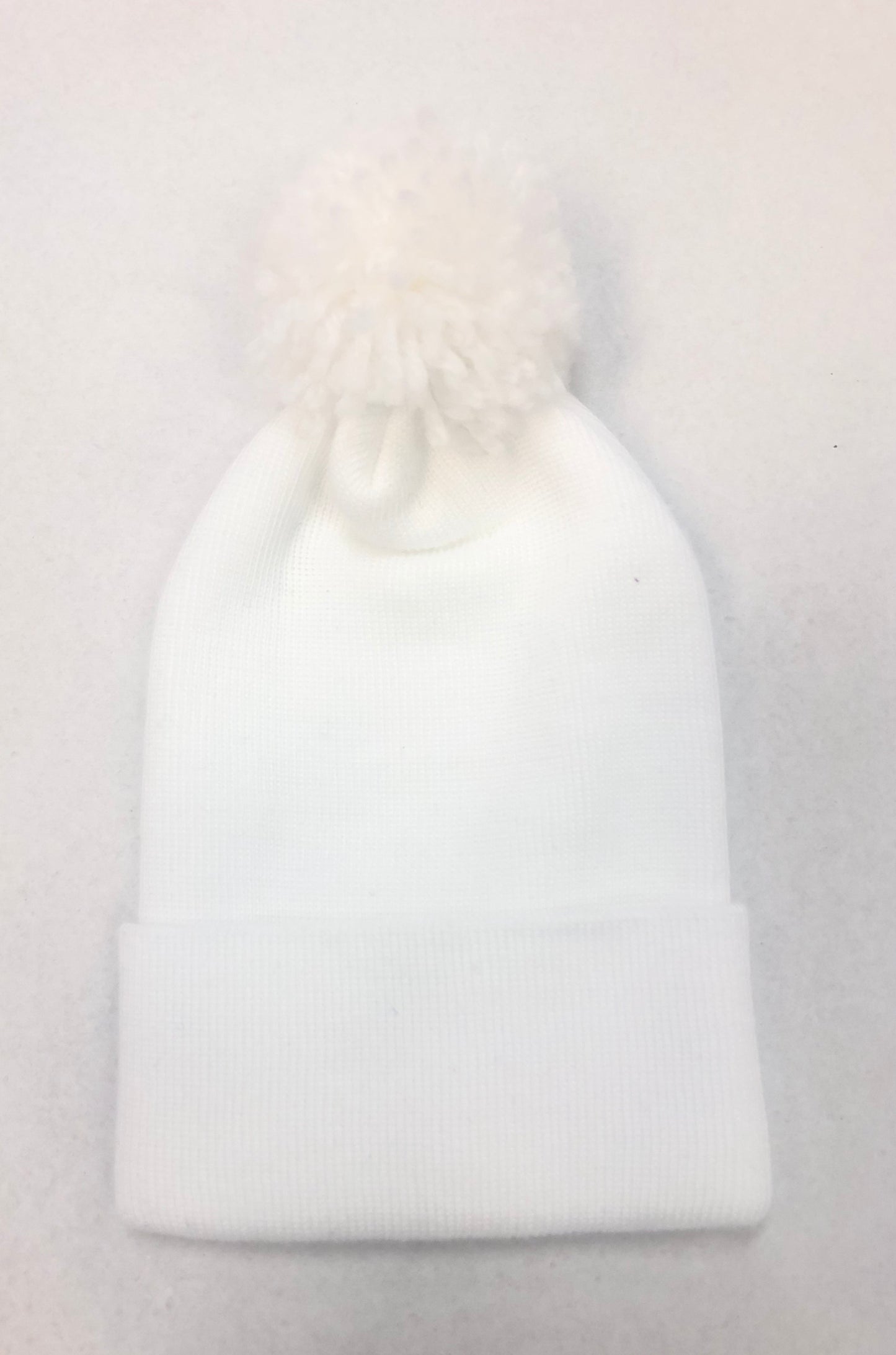 White Ilybean Pom Pom Hat