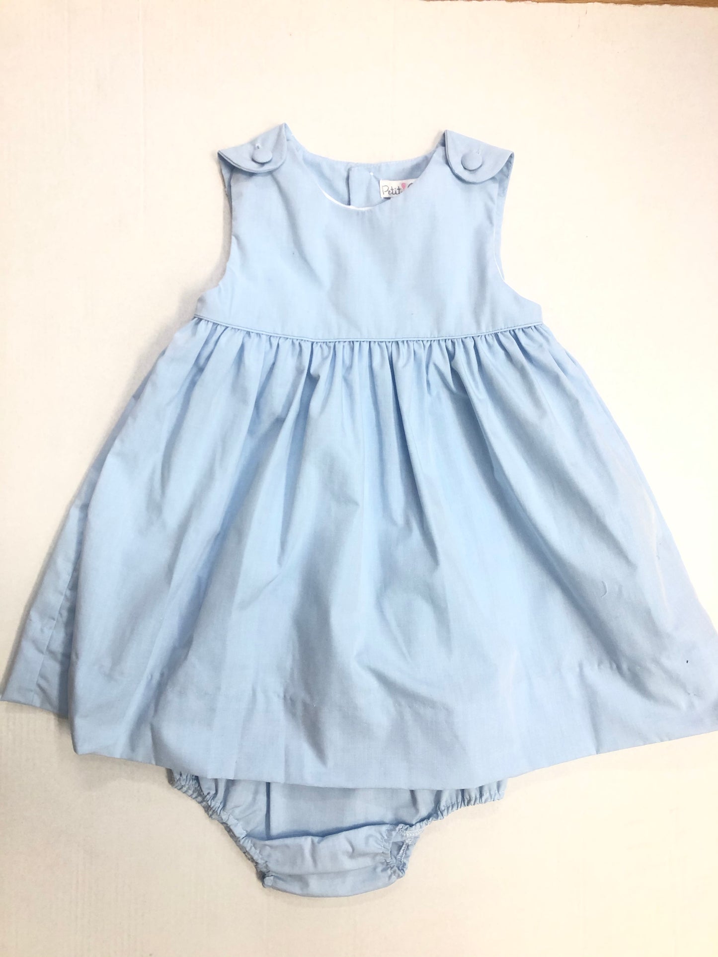 Blue Dress & Bloomer Set