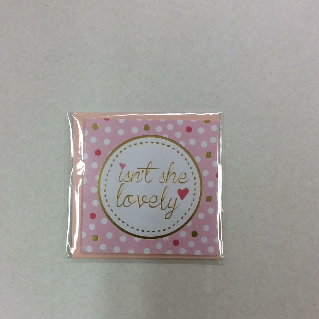 Isn't She Lovely Gift Enclosure Card
