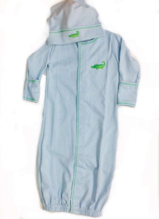 Blue Tiny Alligator Embroidered Converter