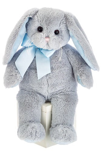 Lil Hopsy Gray Bunny with Blue Ears
