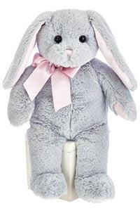 Lil Mopsy Gray Bunny with Pink Ears