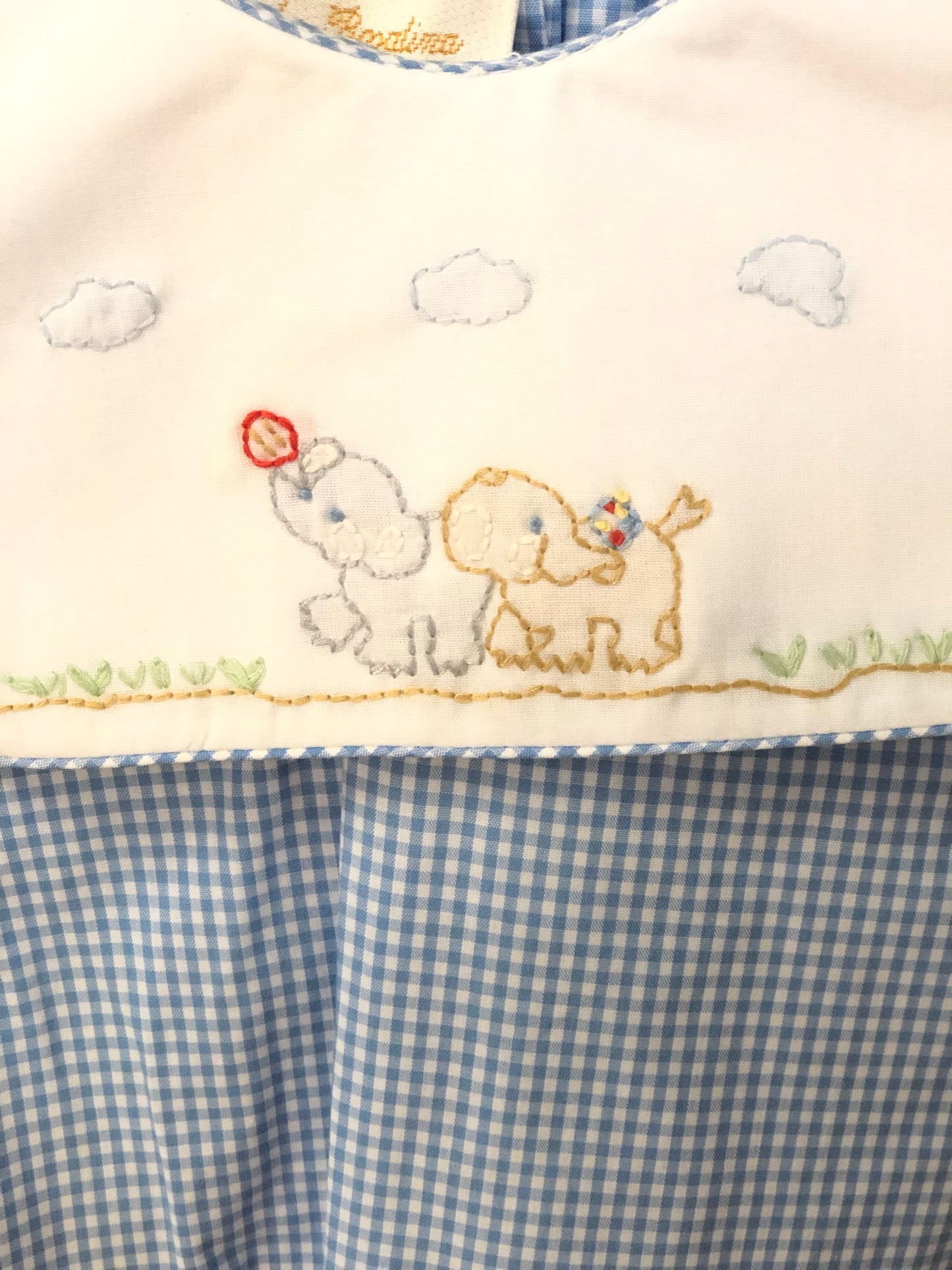 Elephant Embroidered Bubble