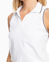 White Marleen Polo Tank