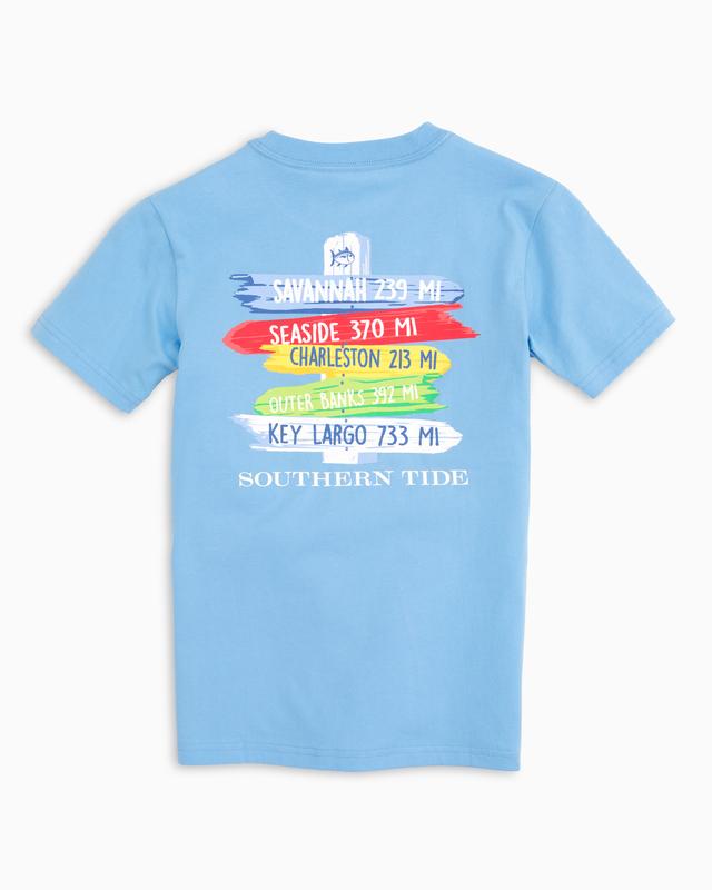 Ocean Channel SS Beach Signs Tee