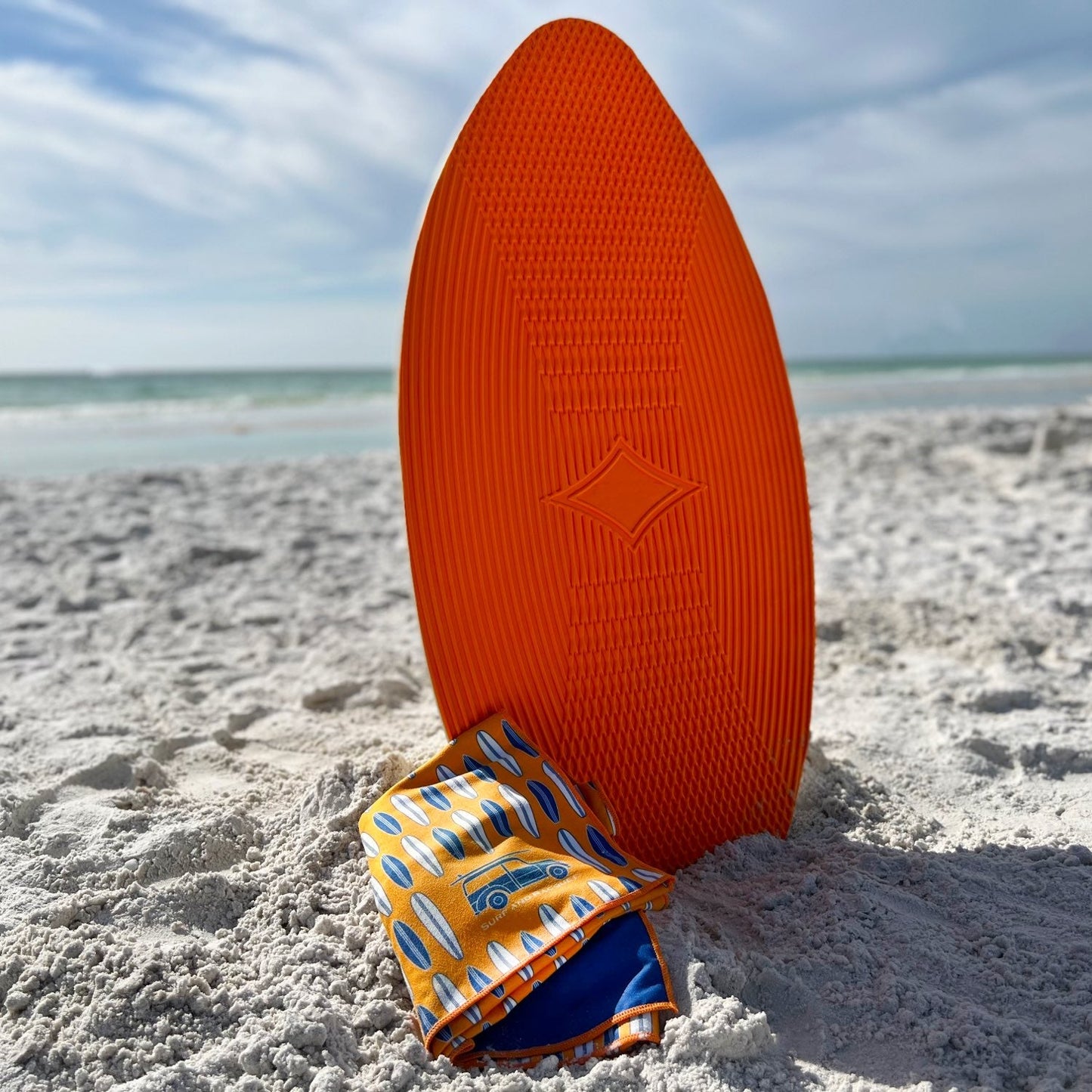 Surfboards Orange & Navy Quick Dry Towel