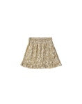 Golden Ditsy Ruffle Skirt