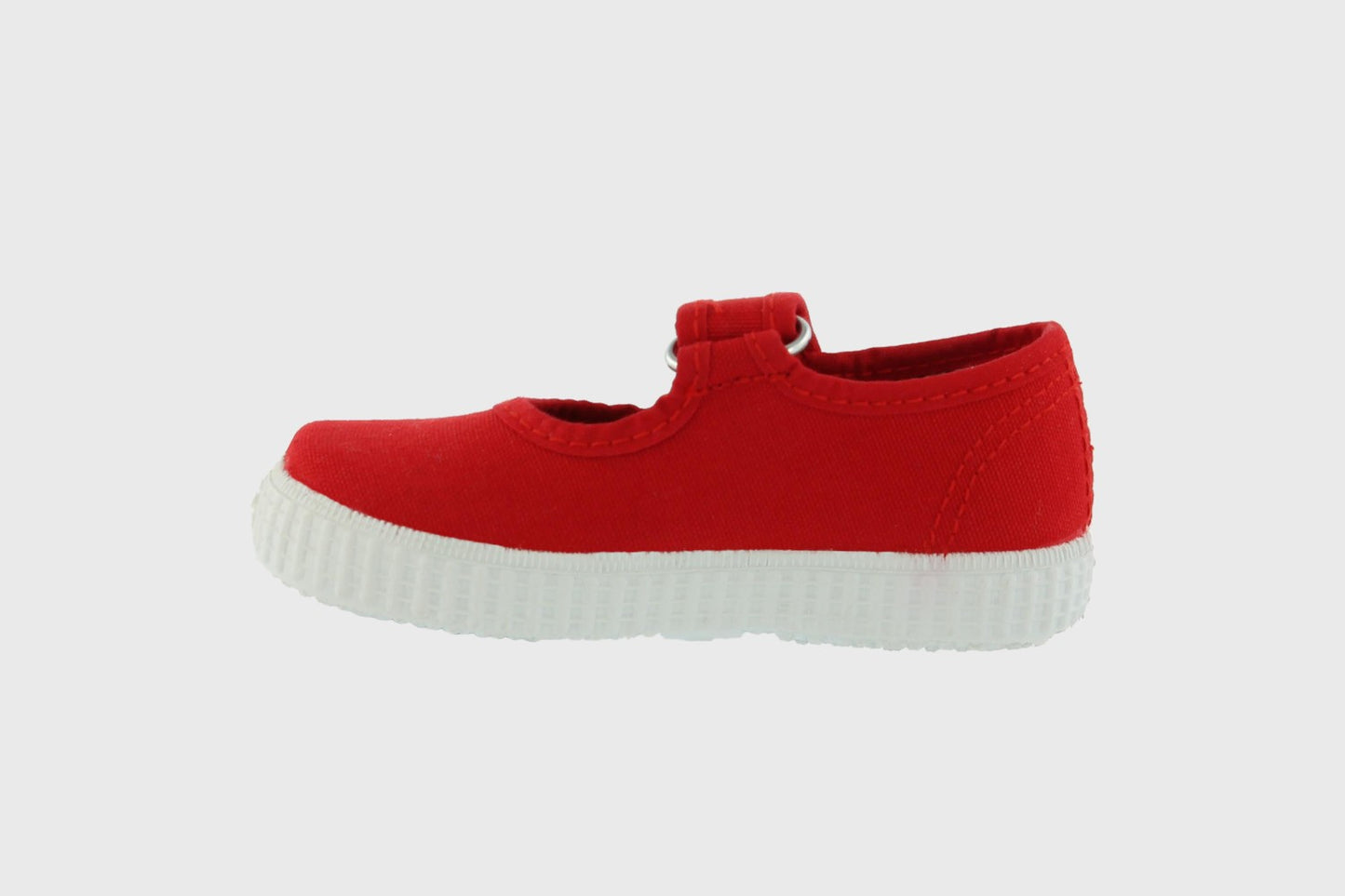 Lona Red Canvas Velcro Mary Janes