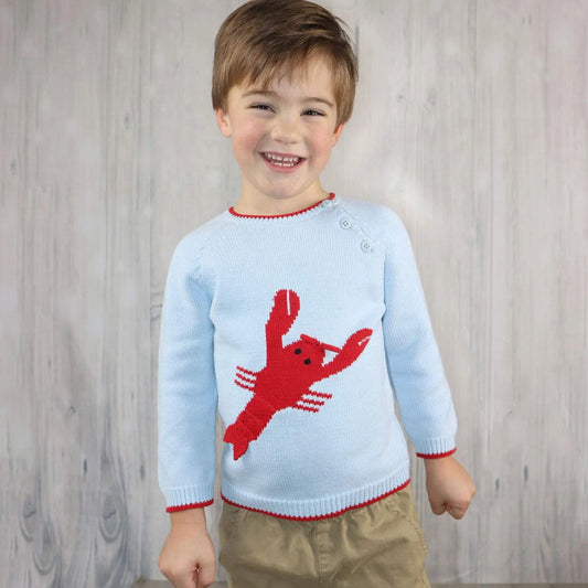 Light Blue Lobster Sweater